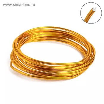 Проволока для плетения d=3мм, намотка 3м, цвет золотой
