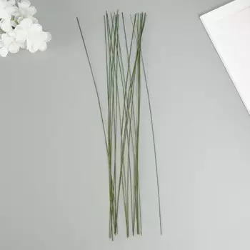 Проволока для творчества d 0,55 мм, длина 36 см, уп. 20 шт, цв. зелёный