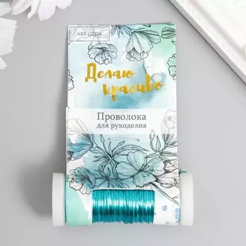Проволока для творчества «Морская волна», 30 м, толщина 0.3 мм, 5.52.22.2 см