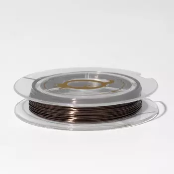 Проволока на бобине, d=0.3 мм, L=10 м, коричневая