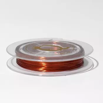 Проволока на бобине, d=0.3 мм, L=10 м, цвет медный