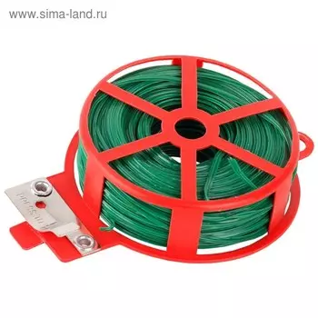Проволока подвязочная для кустарников, 50 м, зелёная, Grinda