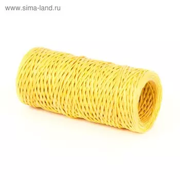 Проволока с бумажным покрытием 1.5 мм х 50 м, 80 г, жёлтая