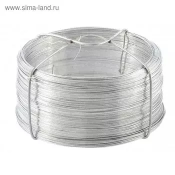 Проволока "Сибртех" стальная, оцинкованная 0,5 мм, длина 200 м.