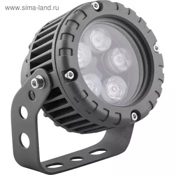 Прожектор светодиодный LL-882, 5W, свет зеленый, IP65, цвет металлик