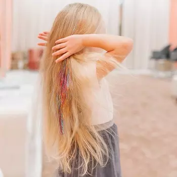 Прядь для волос блестящая, 40 см