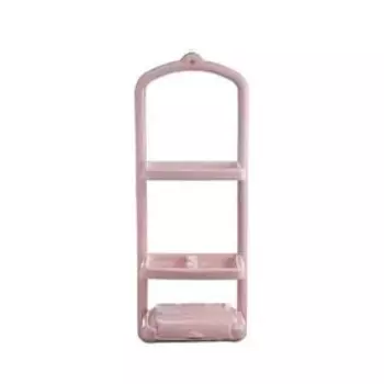 Прямая полка, 3 яруса, 65,5 26 14,5 см, розовая