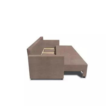 Прямой диван «Алиса 4», еврокнижка, рогожка savana plus, цвет beige