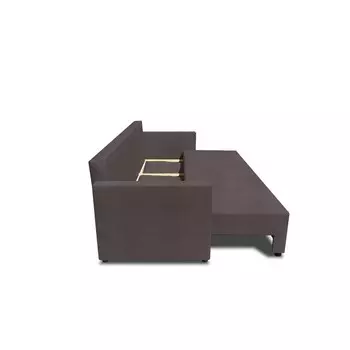 Прямой диван «Алиса 4», еврокнижка, велюр, цвет dream stone