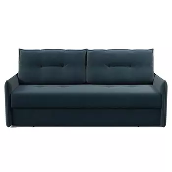 Прямой диван «Аура», механизм еврокнижка, велюр, цвет катания ментол