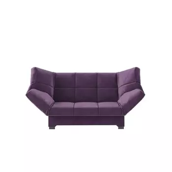 Диван прямой «Джакарта», механизм клик - кляк, велюр, цвет фиолетовый