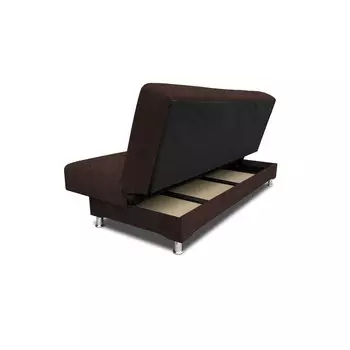 Прямой диван «Идальго», книжка, рогожка savana, цвет chocolate