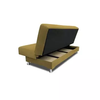 Прямой диван «Идальго», книжка, рогожка solta, цвет umber