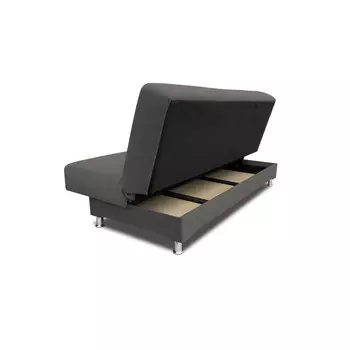 Прямой диван «Идальго», книжка, велюр bingo, цвет stone