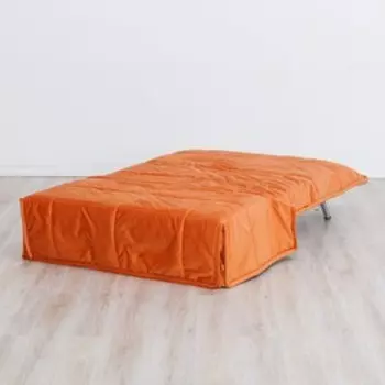 Прямой диван-кровать «Женева», механизм аккордеон, велюр, цвет оранжевый