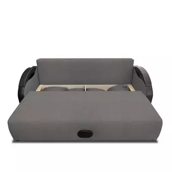 Прямой диван «Мария», еврокнижка, рогожка bahama, цвет steel