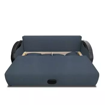 Прямой диван «Мария», еврокнижка, рогожка bahama, цвет denim