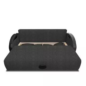 Прямой диван «Мария», еврокнижка, рогожка savana, цвет grey