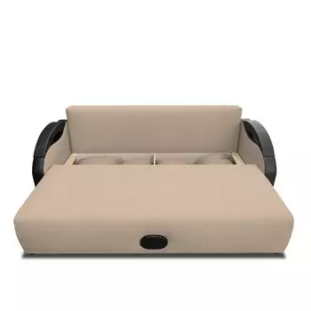 Прямой диван «Мария», еврокнижка, рогожка savana, цвет camel