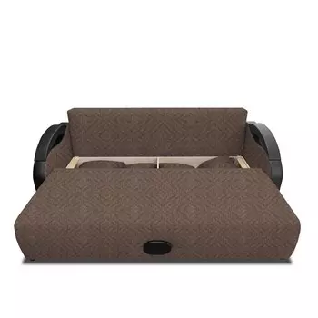 Прямой диван «Мария», еврокнижка, рогожка savana, цвет hazel