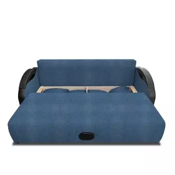 Прямой диван «Мария», еврокнижка, рогожка savana plus, цвет denim