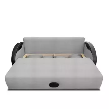 Прямой диван «Мария», еврокнижка, рогожка solta, цвет smoke