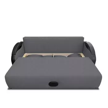 Прямой диван «Мария», еврокнижка, велюр bingo, цвет grafit