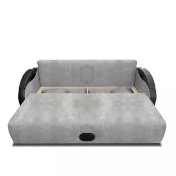 Прямой диван «Мария», еврокнижка, велюр, цвет dakota ash