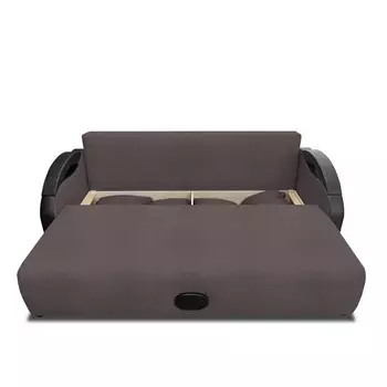 Прямой диван «Мария», еврокнижка, велюр, цвет dream stone