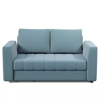 Прямой диван «Поло 2», механизм выкатной, левый, велюр, цвет ламб скай