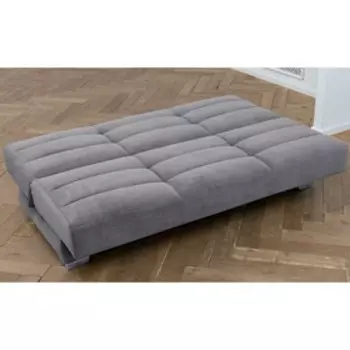 Прямой диван «Прайм 8», книжка, независимый пружинный блок, велюр, цвет selfie silver