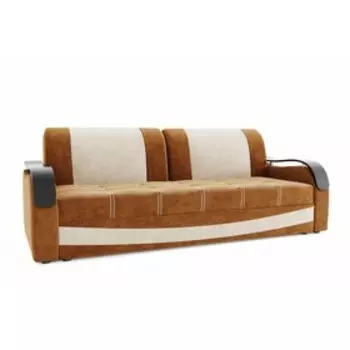 Прямой диван «Рим», механизм выкатной / еврокнижка, ППУ, велюр, цвет селфи 10 / селфи 01