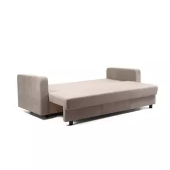 Диван прямой «Ритм 1», механизм еврокнижка, ППУ, велюр, цвет бежевый