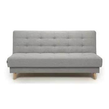 Прямой диван «Скандинавия 3 Лайт/3вар/Н», механизм книжка, рогожка, цвет браво грей