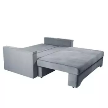 Диван прямой «Твист 1», механизм еврокнижка, велюр, цвет серый