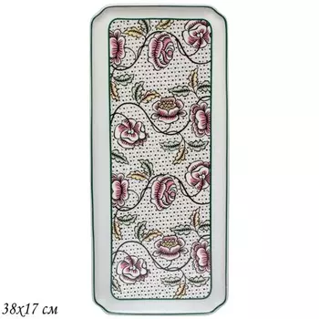 Блюдо прямоугольное Lenardi «Глория», размер 38х17 см