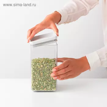 Прямоугольный контейнер Brabantia Tasty Colours, цвет светло-серый, 1.6 л