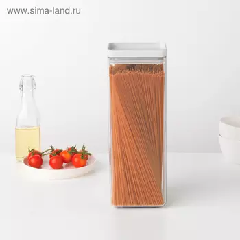 Прямоугольный контейнер Brabantia Tasty Colours, цвет светло-серый, 2.5 л