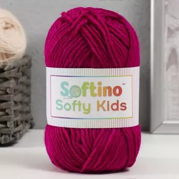 Пряжа 100% акрил "Softy Kids" 90м ±5м 50 гр цвет 14 розовато-лиловый