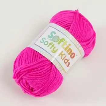 Пряжа 100% акрил "Softy Kids" 90м ±5м 50 гр цвет 12 тёплый розовый