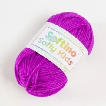 Пряжа 100% акрил "Softy Kids" 90м ±5м 50 гр цвет 51 ежевика