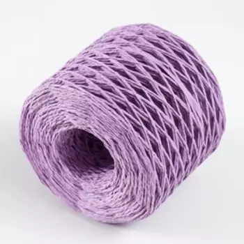 Пряжа 100% целлюлоза "Softino Raffia Color" кручёная, светло-сиреневая 200м ±2м 120 гр