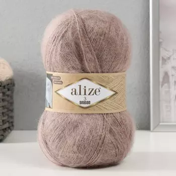 Пряжа "3 Season" 51% акрил, 25% мохер, 24% шерсть 500м/100гр (541-норка)