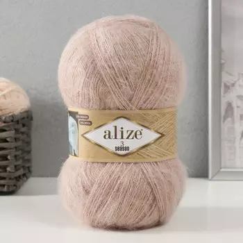 Пряжа "3 Season" 51% акрил, 25% мохер, 24% шерсть 500м/100гр (67- молочно-бежевый)