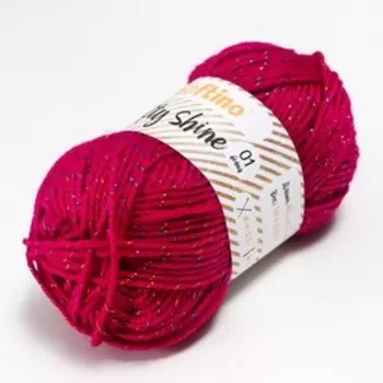 Пряжа 70% акрил, 30% шёлк "Softy Shine" 50 гр 85 м цвет 19 тёмно-лиловая