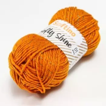 Пряжа 70% акрил, 30% шёлк "Softy Shine" 50 гр 85 м цвет 21 жжёный сахар
