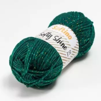 Пряжа 70% акрил, 30% шёлк "Softy Shine" 50 гр 85 м цвет 29 зелёный мох