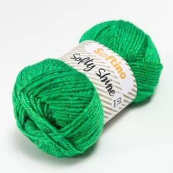 Пряжа 70% акрил, 30% шёлк "Softy Shine" 50 гр 85 м цвет 40 изумруд