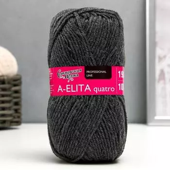 Пряжа A-elita quatro (Аэлита кватро) 50% шерсть, 50% акрил 190м/100гр (42 маренго)