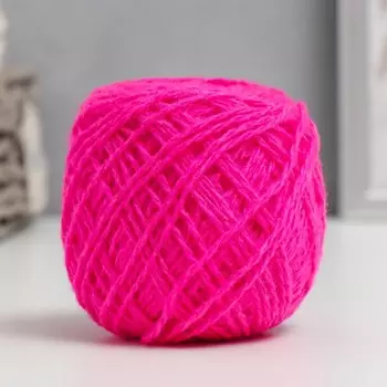 Пряжа для вязания спицами, крючком «Карачаевская», моток, 100% акрил, 100 м/40±5 г, (малина)